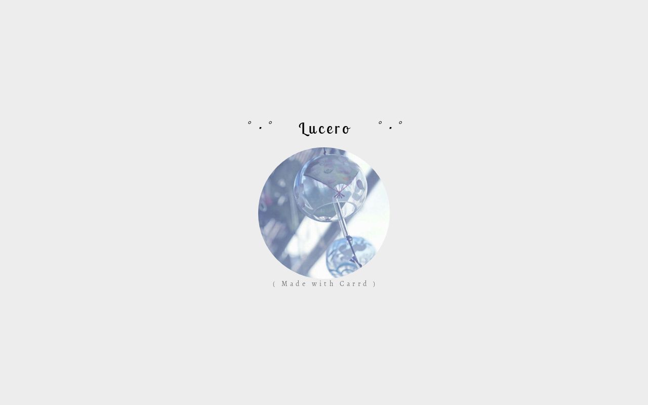 Carrd profile picture for @lucero